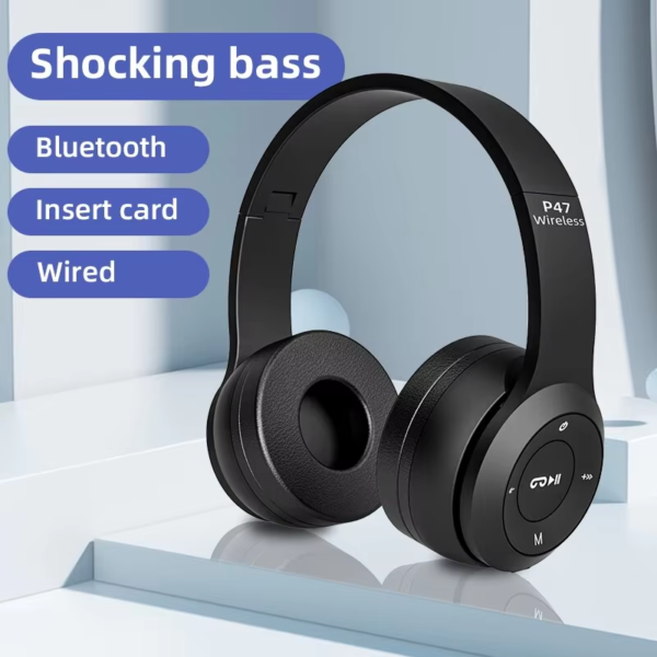 P47 Bluetooth 5.0 Wireless Headphones