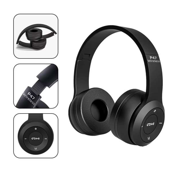 P47 Bluetooth 5.0 Wireless Headphones