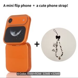 IMG-20260908-WA0013 Mini Flip 2G Button Phone with Cute Phone Lanyard