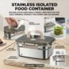 1200ML Stainless Steel Food Storage Container with Airtight Seal