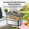 1200ML Stainless Steel Food Storage Container with Airtight Seal