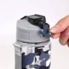 750ML Camouflage Sports Water Bottle with Straw & Lanyard