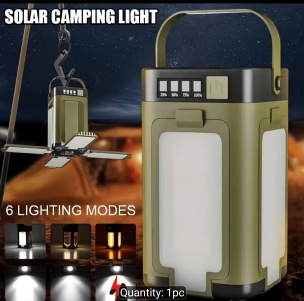 IMG-20260908-WA0043 Foldable Solar Camping Light & Rechargeable Flashlight – 6 Lighting Modes