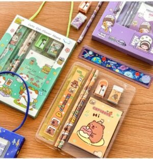 6-Piece Cute Capybara School Stationery Set