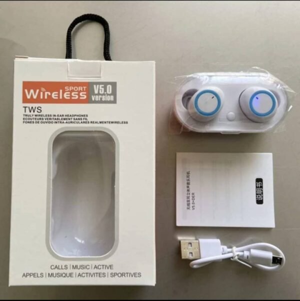 Y50 Bluetooth 5 Wireless Sports Earbuds with Charging Case