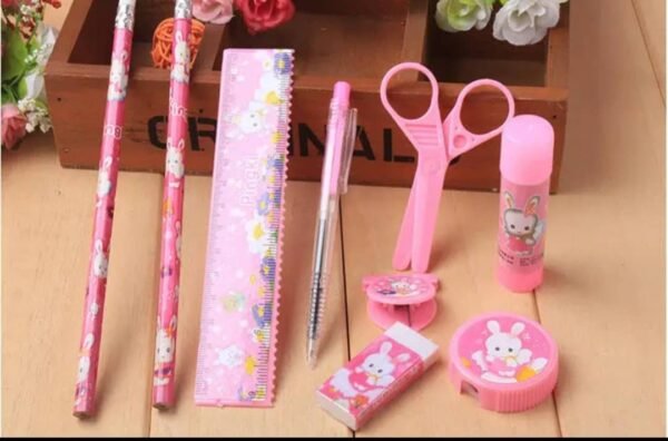 9-Piece Cute Children's School Stationery Set