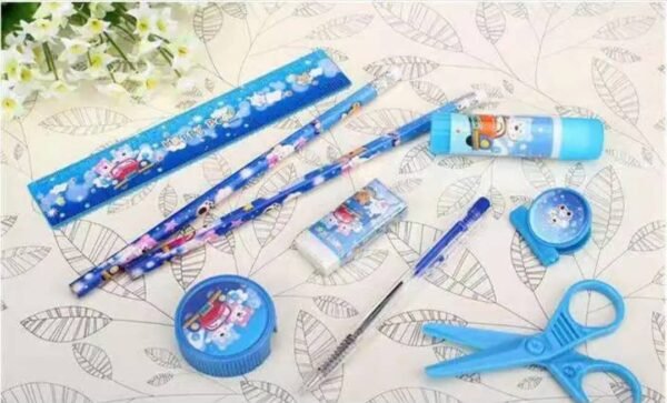 9-Piece Cute Children's School Stationery Set