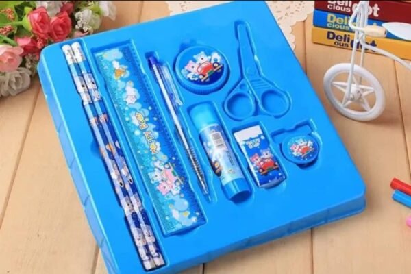9-Piece Cute Children's School Stationery Set