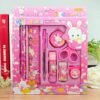 9-Piece Cute Children's School Stationery Set