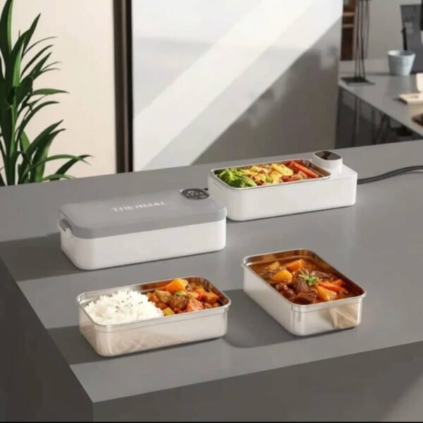 1L Electric Heated Lunch Box – 304 Stainless Steel