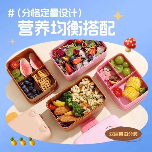 Kids Cartoon Insulated Lunch Bag – Portable School Lunch Cooler