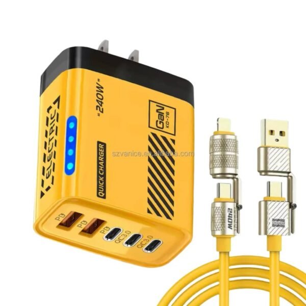 IMG-20260909-WA0082 240W 5-Port USB-C PD Fast Charger with Charging Cable