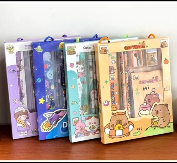 IMG-20260909-WA0109 6-Piece Cute Capybara School Stationery Set